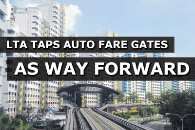 LTA to replace all turnstile fare gates with automatic retractable ones
