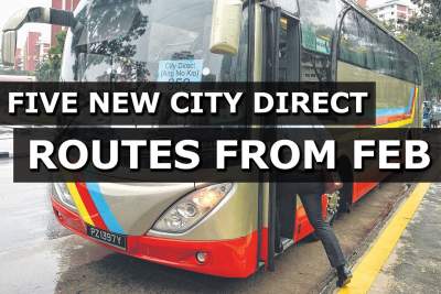 Five new City Direct bus routes will be launched from Febuary