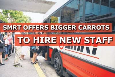 SMRT offering bigger carrots to hire new staff