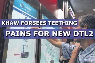 Transport Minister foresees teething pains ahead for new Downtown Line