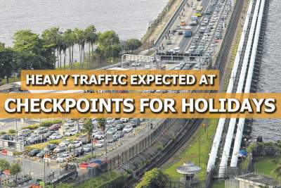 Heavy traffic at checkpoints expected for holidays, travellers should plan ahead