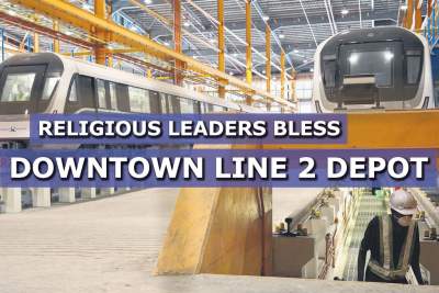 Religious leaders jointly blessed Downtown Line 2 depot ahead of Dec 27 opening