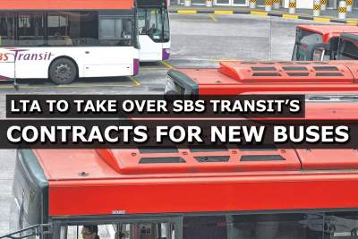 LTA to take over SBS Transit's contracts for new buses