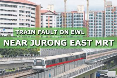 Track fault near Jurong East MRT on East-West Line for second day in a row