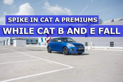 Cat A COE prices spike while Cat B and E tumble