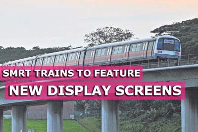 New display screens for SMRT trains this year