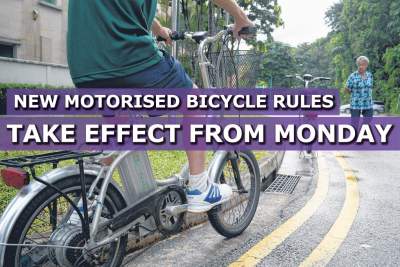 New rules for motorised bicycles to take effect on Monday