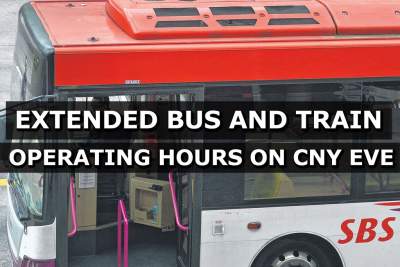 SBS Transit to extend bus and train operating hours on CNY eve