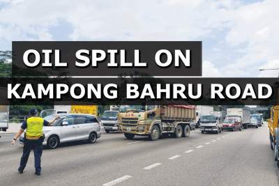 Third oil spill on Singapore roads since Friday