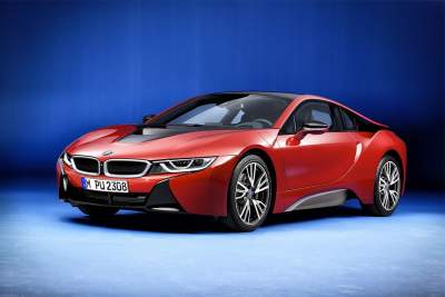 The limited edition BMW i8 Protonic Red edition