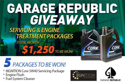 Servicing and engine treatment packages worth $1,250 to be won!