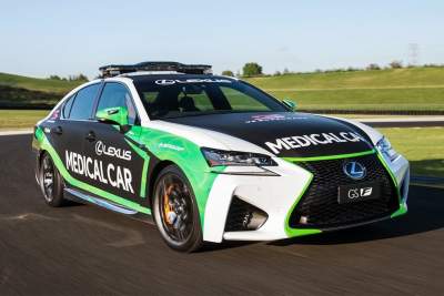 The new Lexus GS F is medical car for the 2016 V8 Supercars Championship