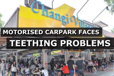 Mechanised carpark in Changi Village hits 'slow' hump