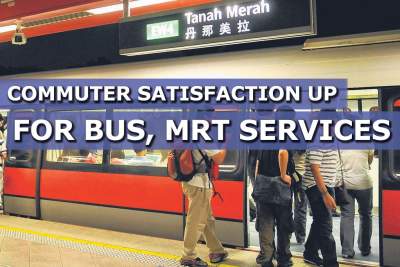 LTA poll indicates Singapore commuters happier with bus, MRT services