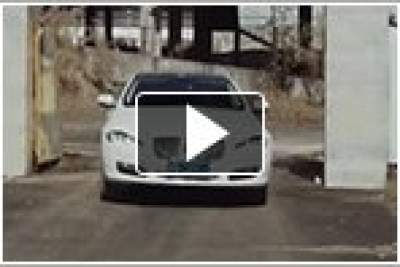 Jaguar XF takes on drone in 'cat and mouse' challenge