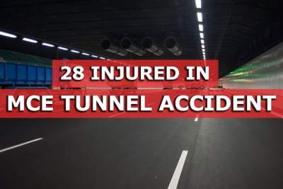 28 injured in accident between bus and tipper truck on MCE