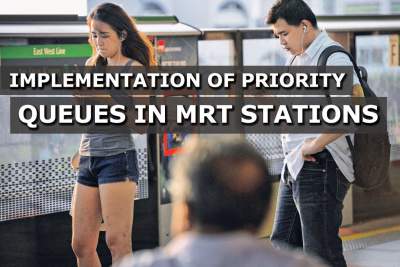 Implementation of priority queues in MRT stations