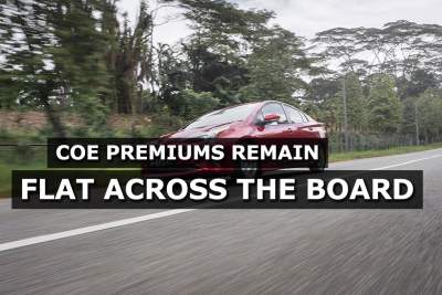COE premiums hold steady across the board with very slight increases