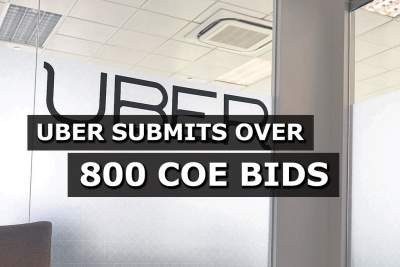 Uber submits 800 COE bids, changes the game for cars