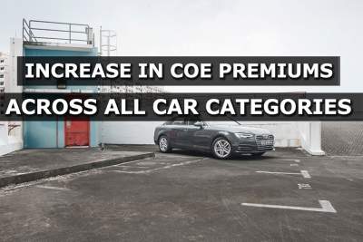 COE premiums across all car categories increase