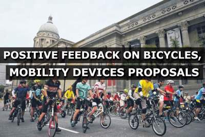 Positive feedback on proposals for bicycles, mobility devices