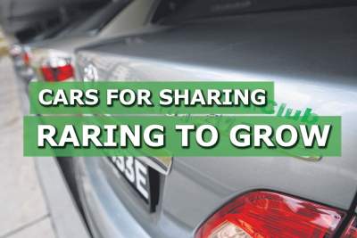 Growing number of cars for car sharing users