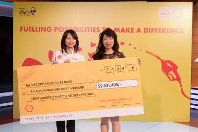 Shell Singapore donates more than $400,000 to families in need