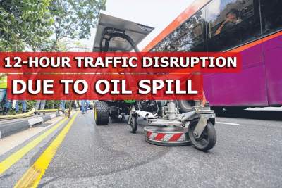 Oil spill in Tampines causes 12-hour traffic disruption
