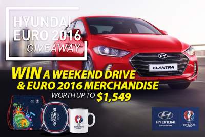 Hyundai weekend drive and Euro 2016 merchandise to be won!