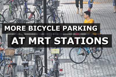 More bicycle parking to be rolled out at MRT stations