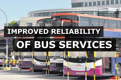 27 out of 34 bus services show improvement in reliability