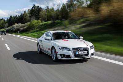 Piloted Audi A7 Sportback goes to finishing school