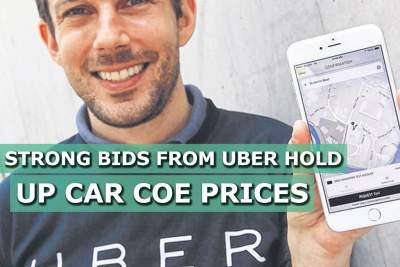 Strong bids from Uber hold up car COE prices