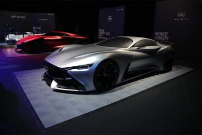 Infiniti Concept Vision GT displayed at Gran Turismo game launch