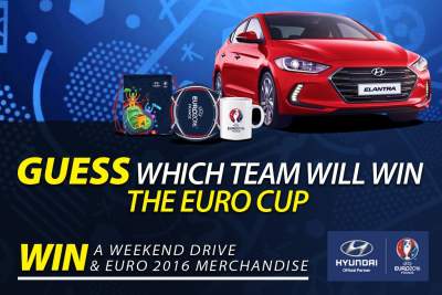 Hyundai weekend drive and Euro 2016 merchandise to be won!