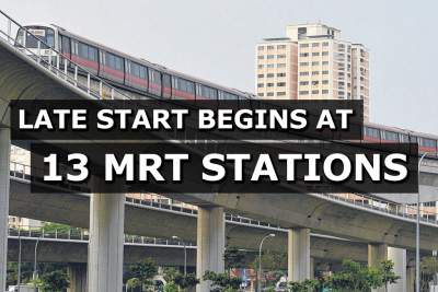 Late start begins at 13 MRT stations