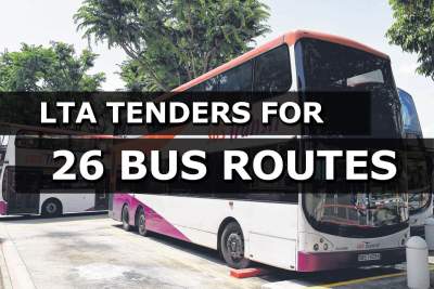 LTA calls tender to run 26 bus routes under third Government bus contract