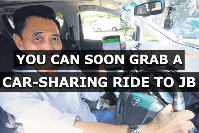 You can soon Grab a car-sharing ride to JB