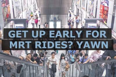 Get up early for free MRT rides? Yawn
