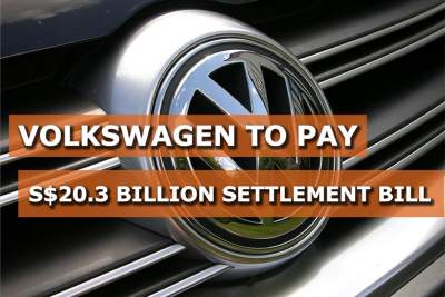 Emissions scandal: Volkswagen's settlement bill in U.S.A reaches S$20.3 billion