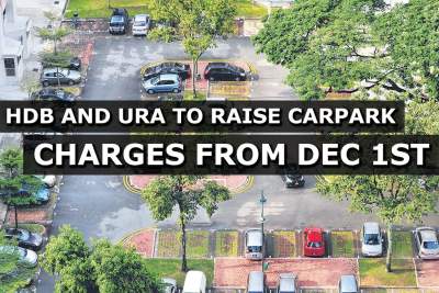 HDB and URA to raise carpark charges from Dec 1st