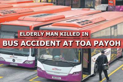 Elderly man killed by bus outside Toa Payoh interchange