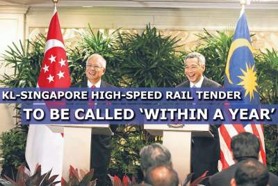 KL-Singapore high-speed rail tender to be called 'within a year'