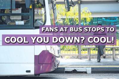 LTA tests use of electric fans at five bus stops in Singapore