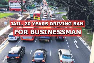 A businessman who caused a crash gets a 20-year driving ban and jail time