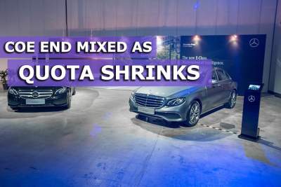 COEs end mixed as quota shrinks