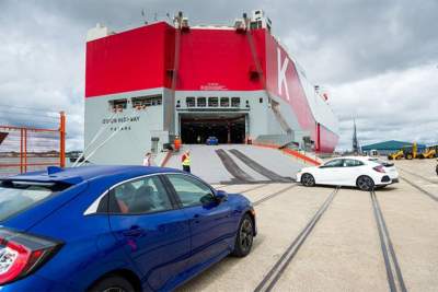 Production and export of the U.S.A Civic hatchback commences