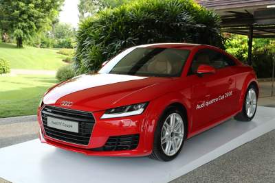 Singapore winners compete at the Audi quattro Cup World Final 2016 in Barcelona