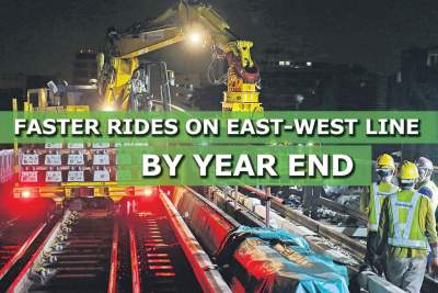 Faster rides on entire East-West Line by year end