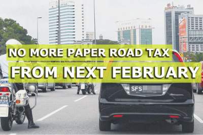 No need to display road tax disc from 15th February